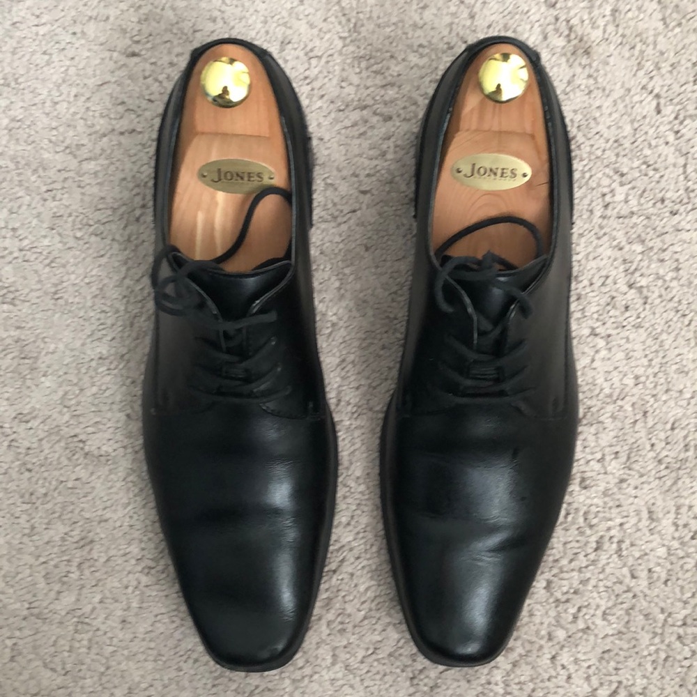 Calvin Klein men black dress shoes size 10 - Picture 2 of 3